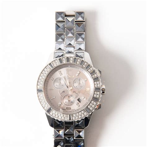 christian dior pink crystal watch|Christian Dior watches for women.